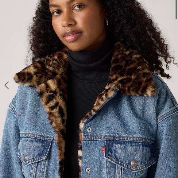 90S FUR TRUCKER JACKET - Picture 1 of 6